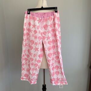 Talbots Pajama Pants Cotton Crop